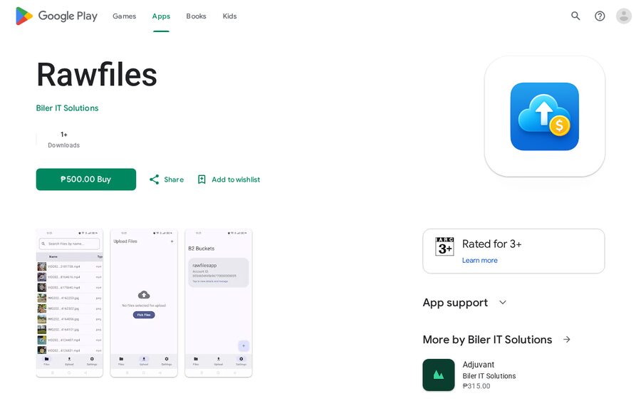 Rawfiles screenshot