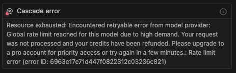 Windsurf error